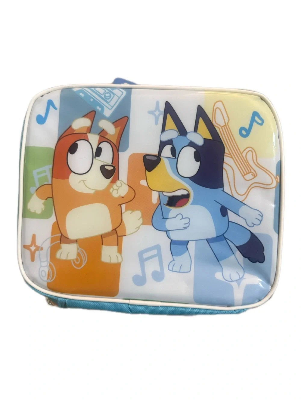 Blue Kids Backpack and Lunch Bag Set with Cartoon Characters